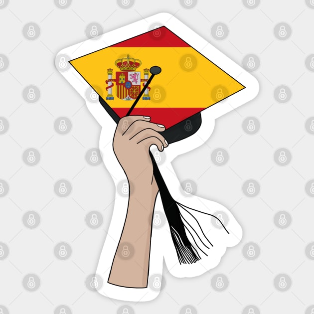 Holding the Square Academic Cap Spain Sticker by DiegoCarvalho